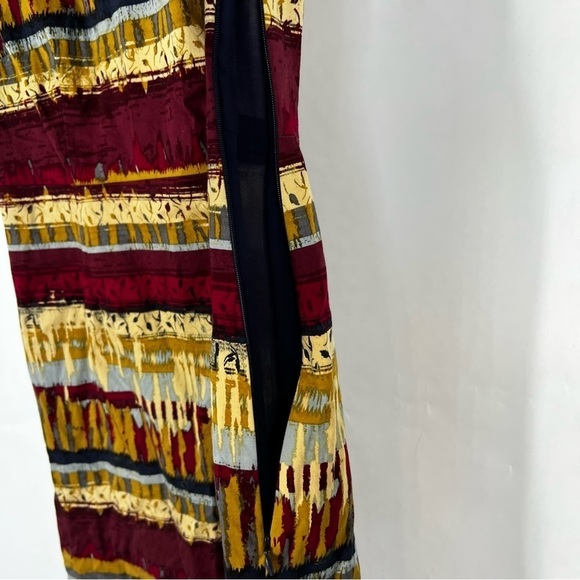 PENDLETON Abstract Print Cotton Blend Cap Sleeve Sheath Dress 4 Petite - Picture 4 of 5